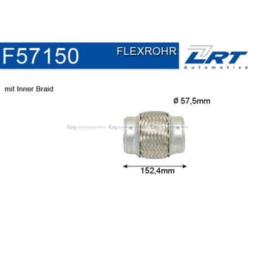 Flexrör, avgassystem 152,4mm innerväv från Autofrance
