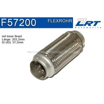 Flexrör, avgassystem 203,2mm innerväv från Autofrance