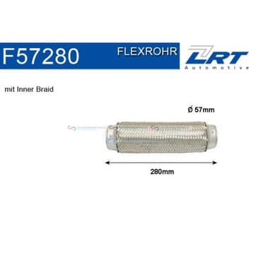 Flexrör, avgassystem 280mm innerväv från Autofrance