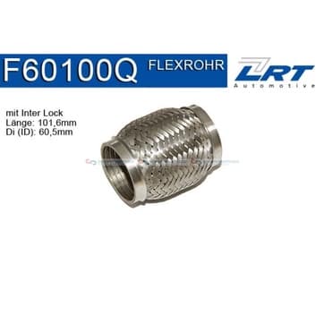 Flexrör, avgassystem 101,6mm Inter Lock från Autofrance