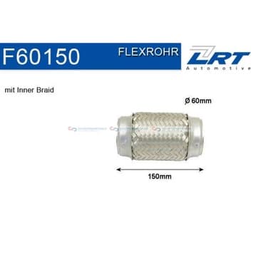 Flexrör, avgassystem 152,4mm innerväv från Autofrance