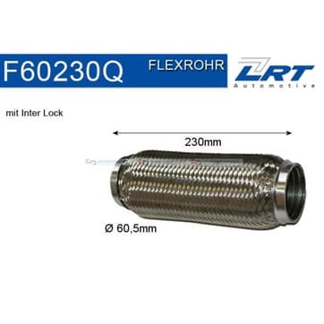 Flexrör, avgassystem 230,0mm Inter Lock från Autofrance