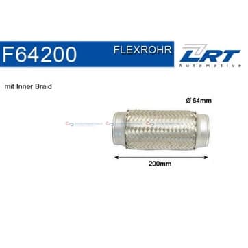 Flexrör, avgassystem 203,2mm innerväv från Autofrance