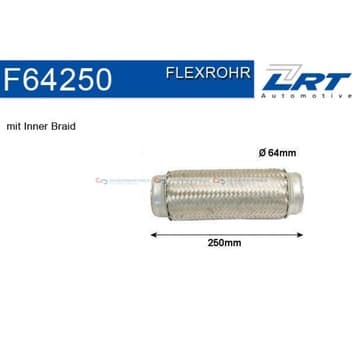 Flexrör, avgassystem 254mm innerväv från Autofrance