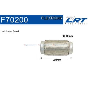 Flexrör, avgassystem 203,2mm innerväv från Autofrance