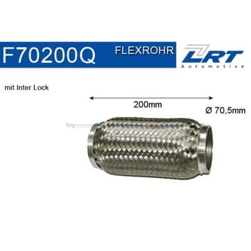 Flexrör, avgassystem 200,0mm Inter Lock från Autofrance
