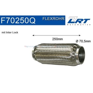 Flexrör, avgassystem 250,0mm Inter Lock från Autofrance
