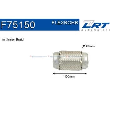 Flexrör, avgassystem 152,4mm innerväv från Autofrance