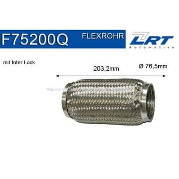 Flexrör, avgassystem 203,2mm Inter Lock från Autofrance
