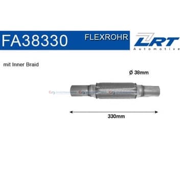 Flexrör, avgassystem 200,0mm innerväv från Autofrance