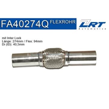 Flexrör, avgassystem Ø-40,5 94,0mm Inter Lock från Autofrance