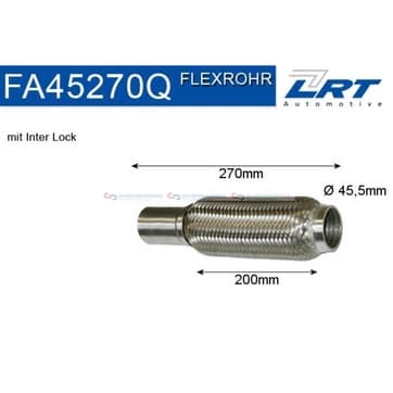 Flexrör, avgassystem 200,0mm Inter lock från Autofrance