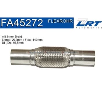 Flexrör, avgassystem 140mm innerväv från Autofrance