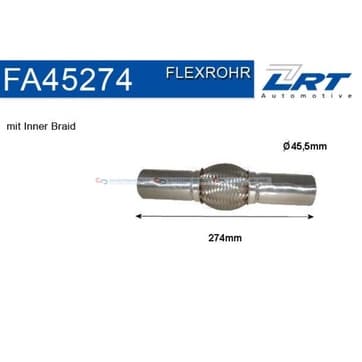 Flexrör, avgassystem 94,0mm innerväv från Autofrance