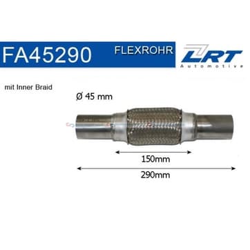 Flexrör, avgassystem 150mm innerväv från Autofrance