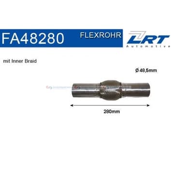 Flexrör, avgassystem 100,0mm innerväv från Autofrance