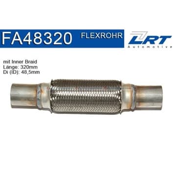 Flexrör, avgassystem 320mm innerväv från Autofrance