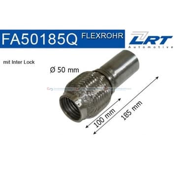 Flexrör, avgassystem 150mm Inter Lock från Autofrance