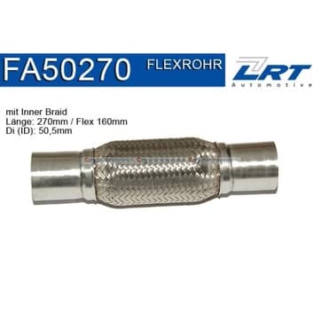 Flexrör, avgassystem 160mm innerväv från Autofrance