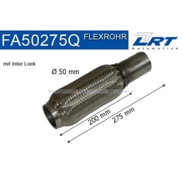 Flexrör, avgassystem Ø-50 200mm Inter Lock från Autofrance