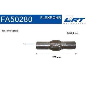 Flexrör, avgassystem 100,0mm innerväv från Autofrance