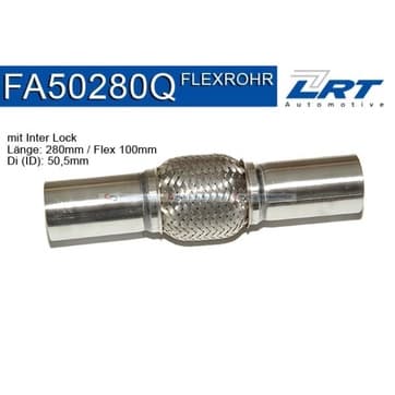 Flexrör, avgassystem 100,0mm Inter Lock från Autofrance