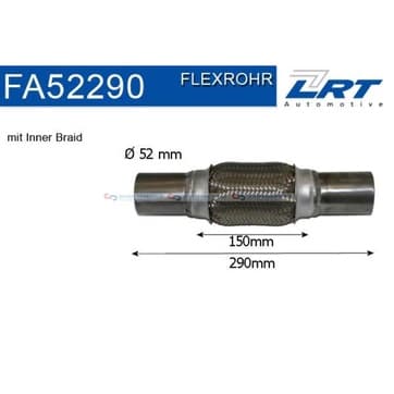 Flexrör, avgassystem 150mm innerväv från Autofrance