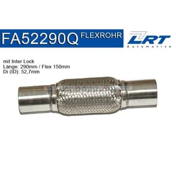 Flexrör, avgassystem 150,0mm Inter Lock från Autofrance