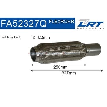Flexrör, avgassystem 250mm Inter Lock från Autofrance
