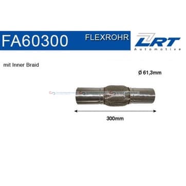 Flexrör, avgassystem 120,0mm innerväv från Autofrance