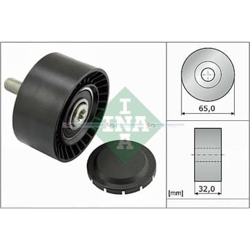 Styrrulle, flerspårsrem Ø-65x 32mm från Autofrance