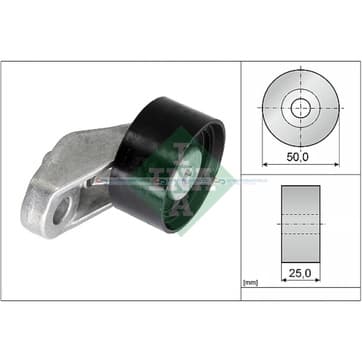 Spännarrulle/Ledrulle, kamrem Ø-50x 25mm från Autofrance
