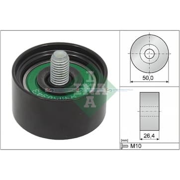 Styrrulle, flerspårsrem Ø-50x 26,4mm från Autofrance
