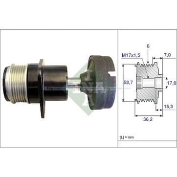 Generator, Freewheel Clutch från Autofrance