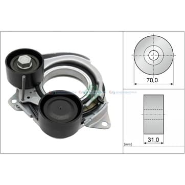 Remspännare, flerspårsrem från Autofrance