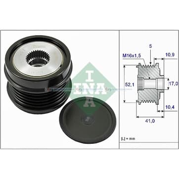 Generator, Freewheel Clutch från Autofrance