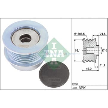 Generator, Freewheel Clutch från Autofrance