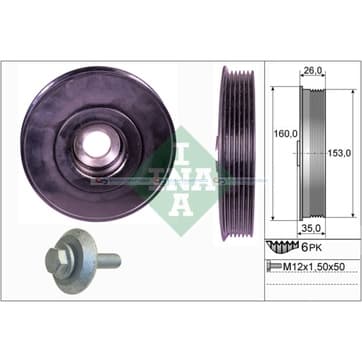 Remskiva, vevaxel från Autofrance