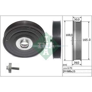 Remskiva vevaxel från 3RG