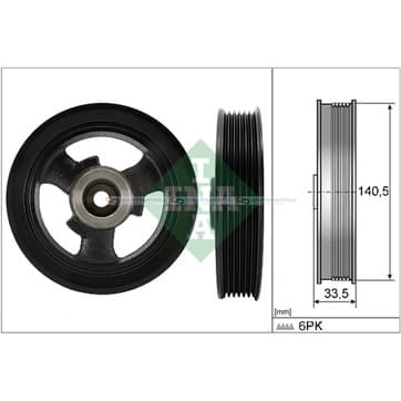Remskiva, vevaxel från Autofrance