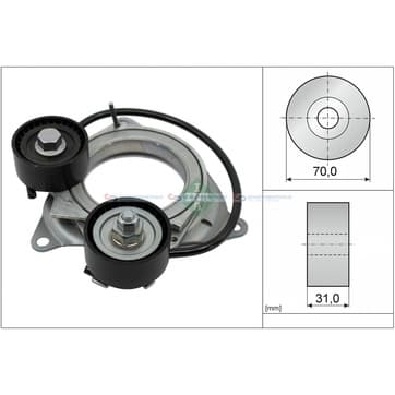 Remspännare, flerspårsrem från Autofrance