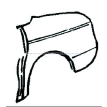 List, quarter panel, Höger bak från Autofrance