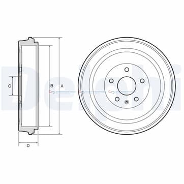 Bromstrumma 57 5 Ø-333mm från Autofrance