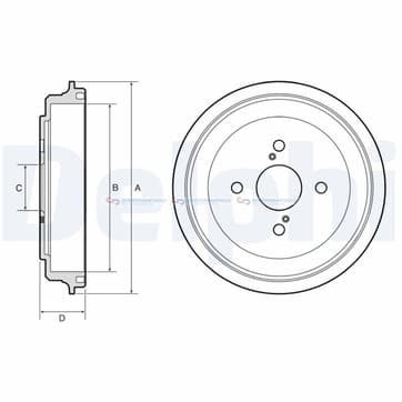 Bromstrumma 41 4 Ø-252mm från Autofrance
