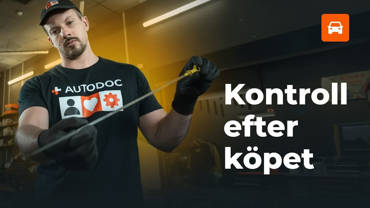 Serva en begagnad bil efter köp — checklista