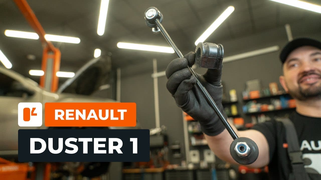 Byta krängningshämmarstag på Renault Duster — bakre