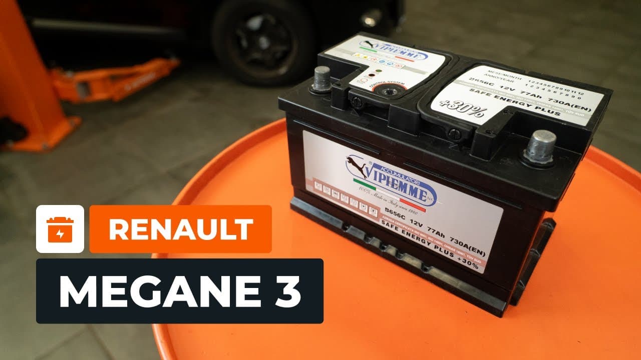 Byta bilbatteri på Renault Megane 3 — guide