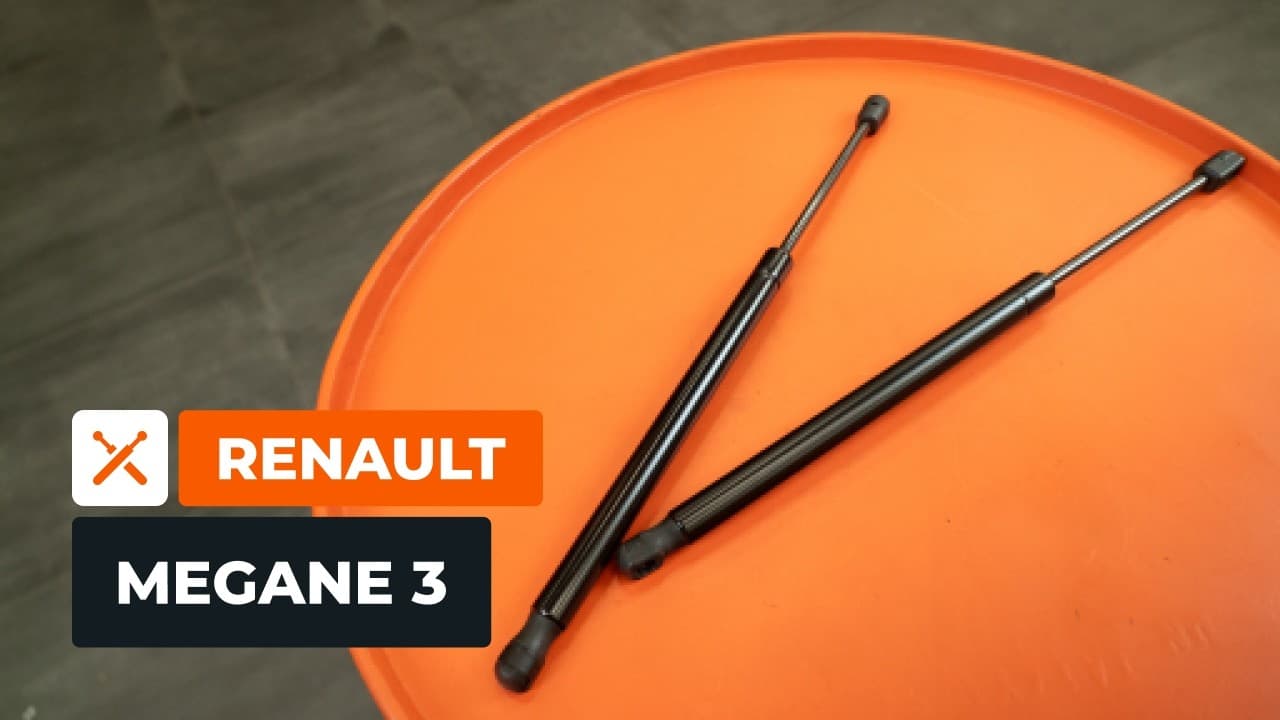 Byta gasfjädrar baklucka på Renault Megane 3
