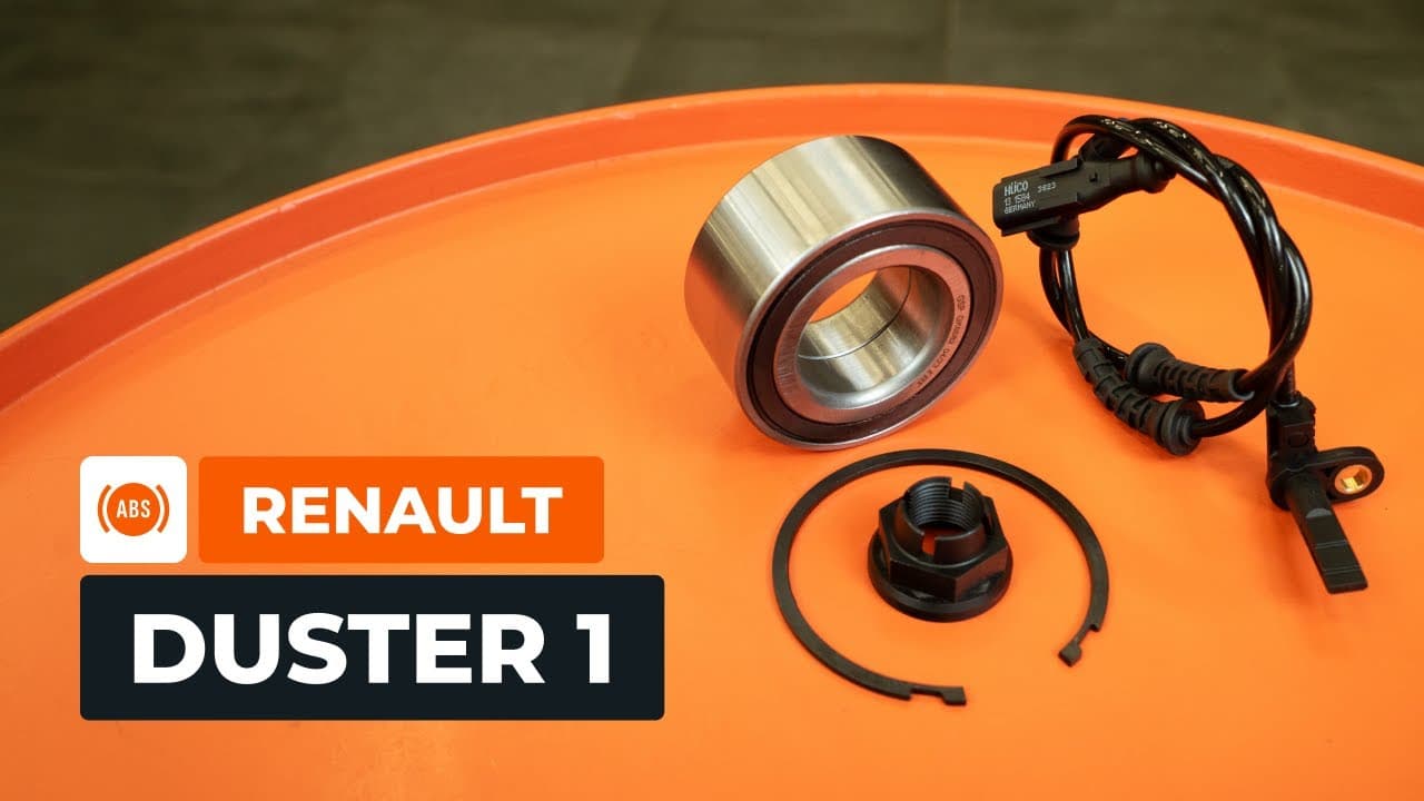 Byta framhjulslager och ABS-sensor på Renault Duster