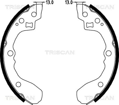 Bromsbackar från TRISCAN